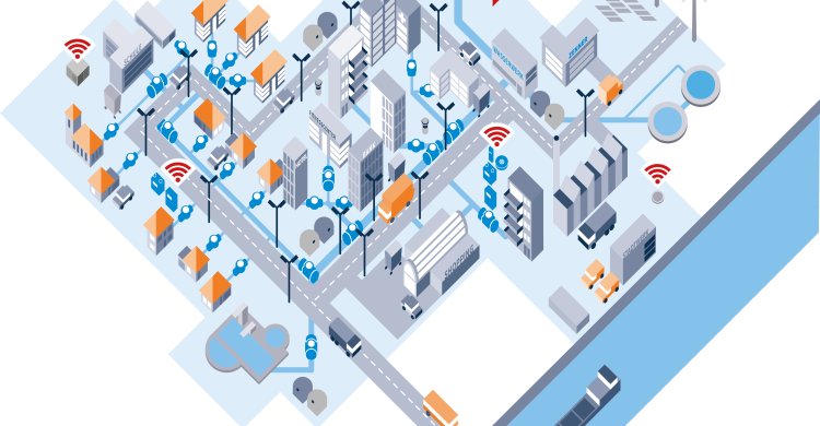 Titelbild zum Artikel "IoT für Smart Cities"